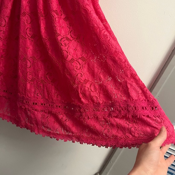 NSR - Napean Sea Rd - Pink lace spaghetti strap sundress - Size M - Picture 4 of 16